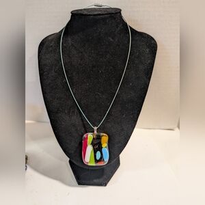 Fused Glass Pendant.
